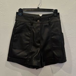 Rebecca minkoff leather shorts